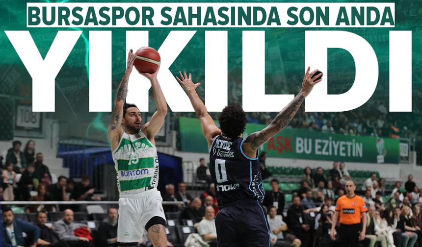 Bursaspor evinde kıl payı kaybetti