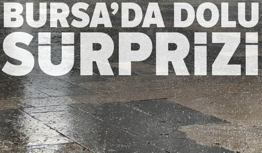 Bursa'da dolu yağışı etkili oldu