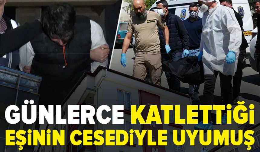 Eşini öldürdü 10 gün beraber yattı