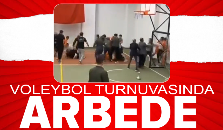 Voleybol turnuvasında 6 öğretmen darp edildi