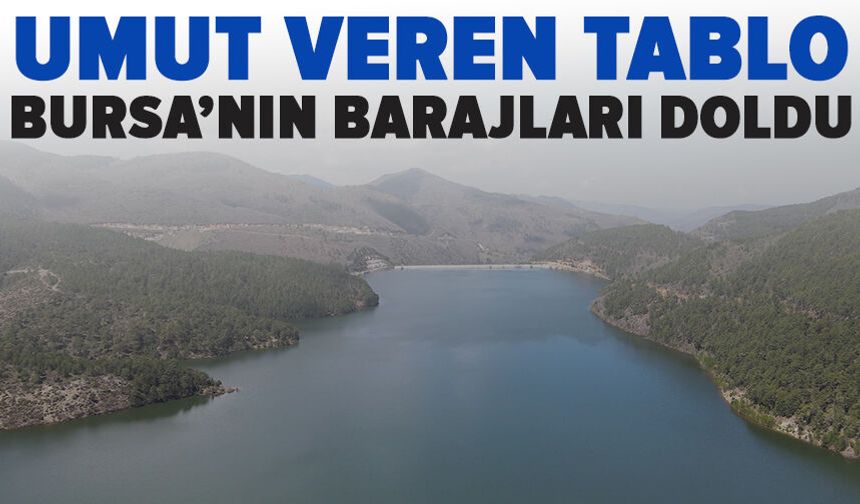 Son yağışlar Nilüfer Barajı'nı doldurdu, dereler coştu