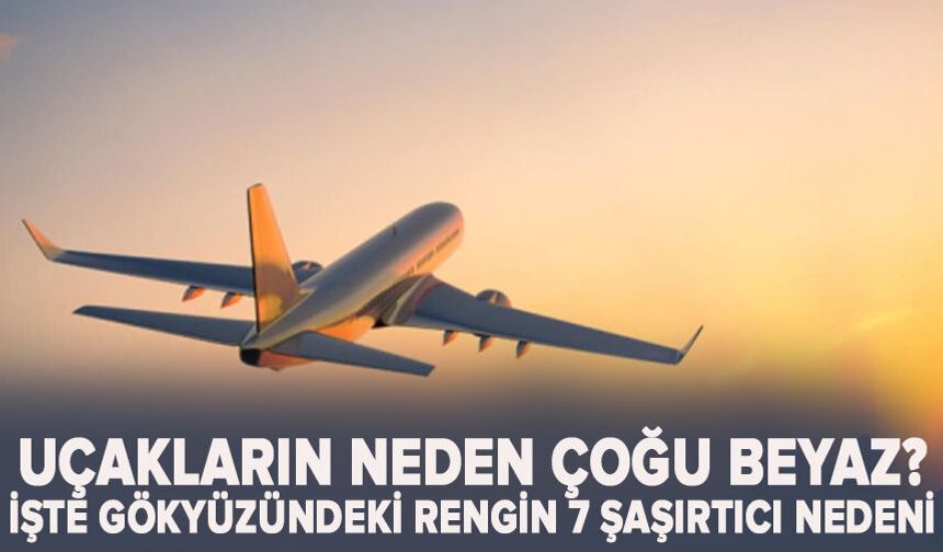 Uçakların neden çoğu beyaz? İşte 7 şaşırtıcı nedeni