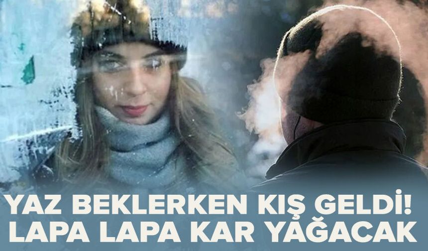Yaz beklerken kış geldi! Lapa lapa kar yağacak