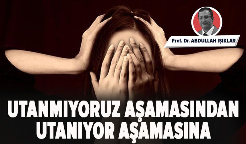 Utanmıyoruz Aşamasından Utanıyor Aşamasına