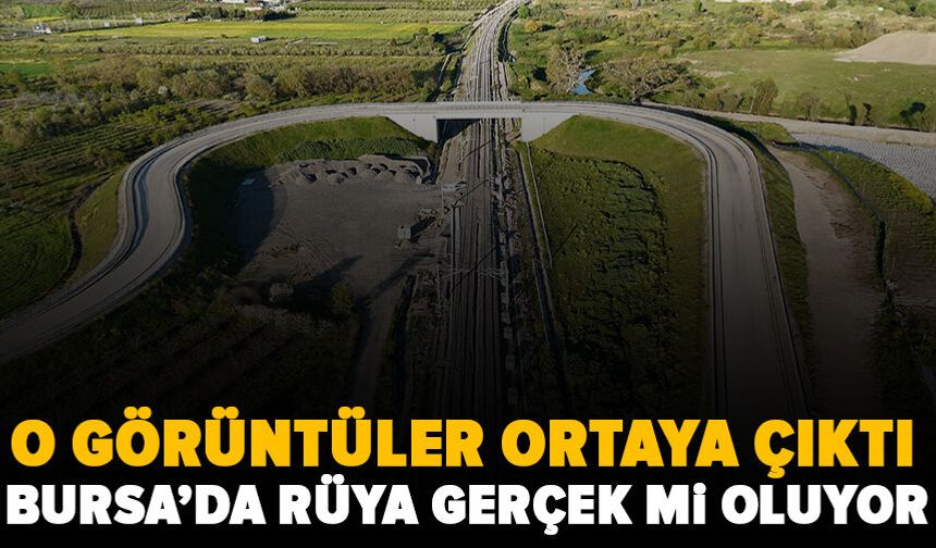 Bursa-Ankara hızlı tren hattı rayları böyle görüntülendi