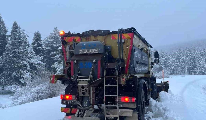 Ankara'da kar yağışı etkili oldu