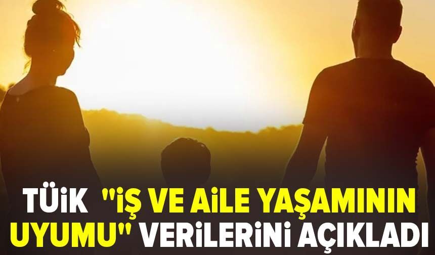 TÜiK  "İş ve Aile Yaşamının Uyumu" verilerini açıkladı