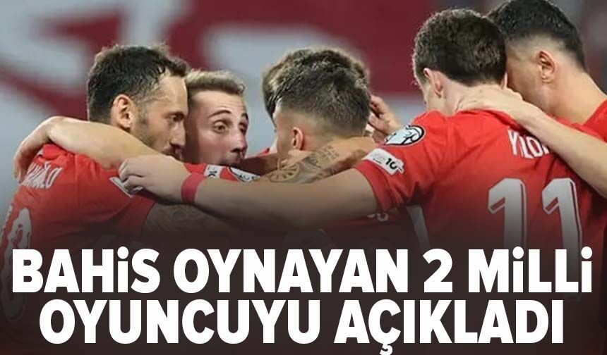 Gürcistan maçında bahis oynayan 2 milli oyuncuyu açıkladı