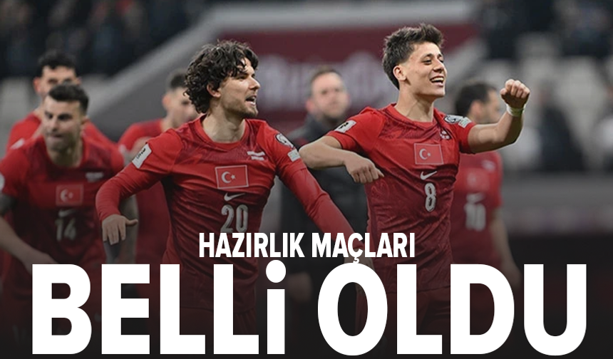 A Milli Takım'ın hazırlık maçları belli oldu