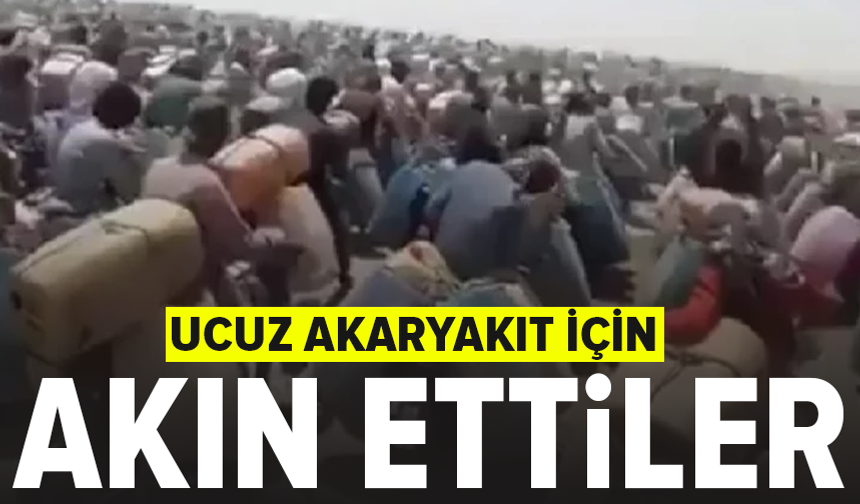 Ucuz yakıt için İran sınırına akın ettiler