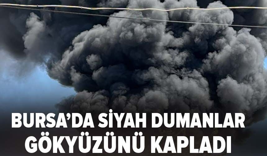 Bursa'da yapı malzemeleri işletmesinde yangın