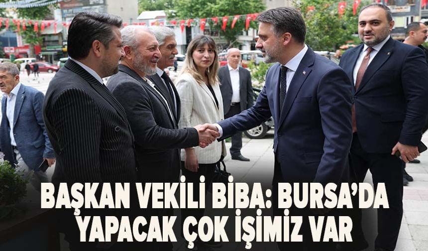 Başkan Vekili Biba: Bursa'da yapacak çok işimiz var