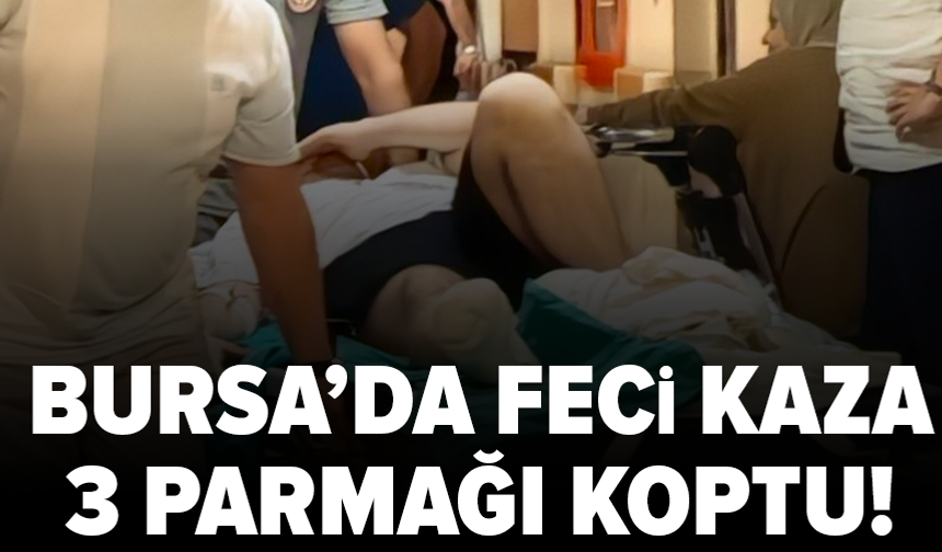 Çim biçerken ayağını makineye kaptırdı