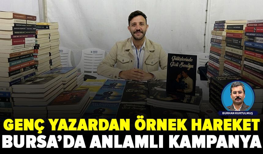 Bursalı genç yazardan örnek hareket: Kütüphanesini köy çocuklarıyla paylaştı