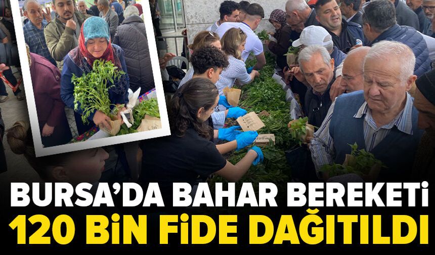 Nilüfer’de bahar bereketi! 120 bin fide vatandaşlarla buluştu