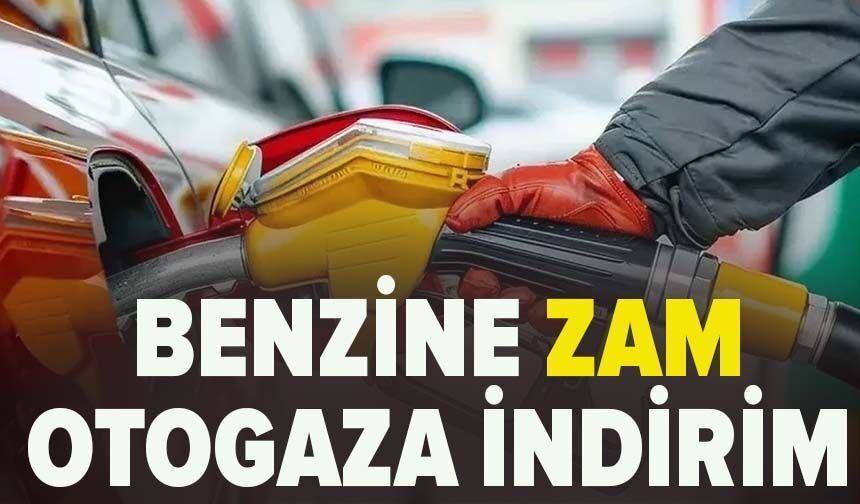 Benzine zam, otogaza indirim geldi
