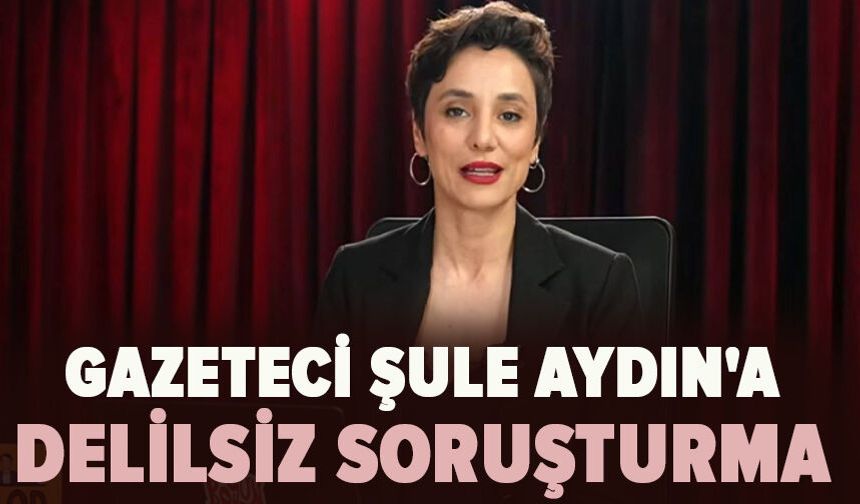 Gazeteci Şule Aydın'a delilsiz soruşturma