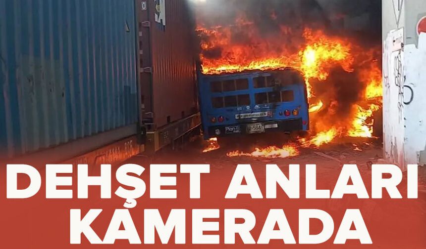 Dehşet anları kamerada