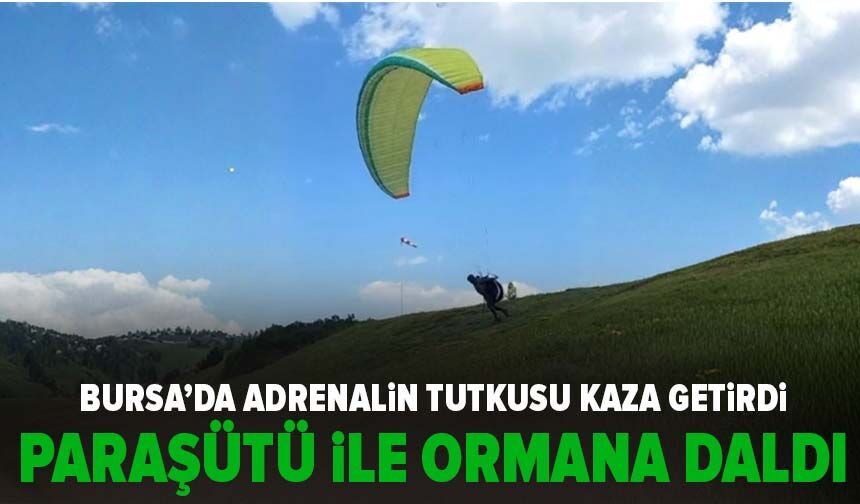 Bursa’da adrenalin tutkusu kaza getirdi