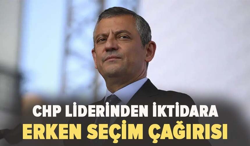 Özgür Özel'den Erdoğan'a erken seçim çağrısı: Milletin önüne sandığı koyun