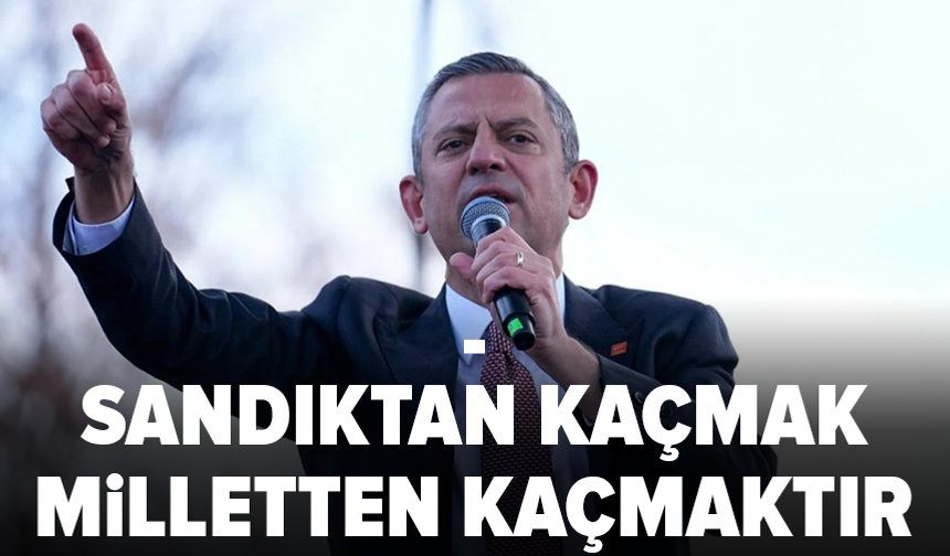 CHP lideri Özel Balıkesir'de sandık resti çekti