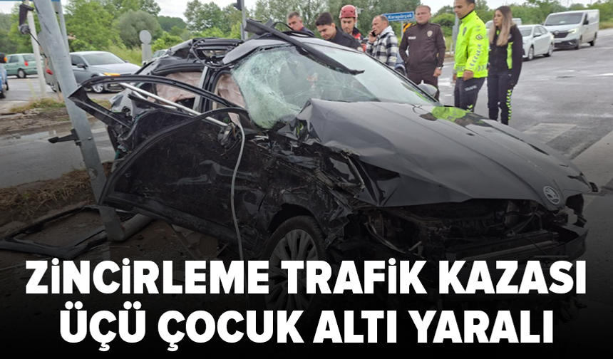 Tır, otomobil ve minibüs çarpıştı: 6 yaralı
