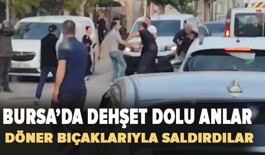 Bursa'da trafikte korkunç kavga