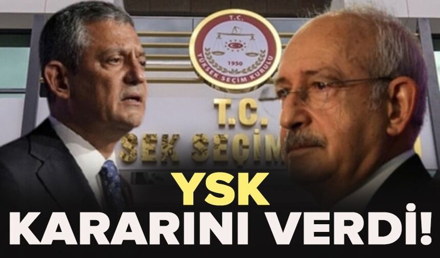 YSK kararını verdi!