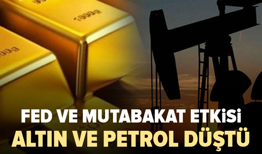 Altın ve petrol haftayı düşüşle kapattı