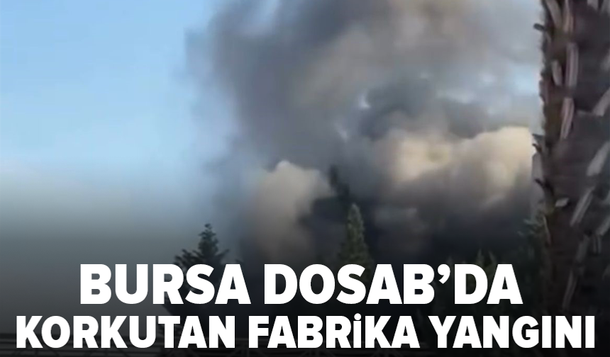 Bursa’da fabrikada yangın paniği