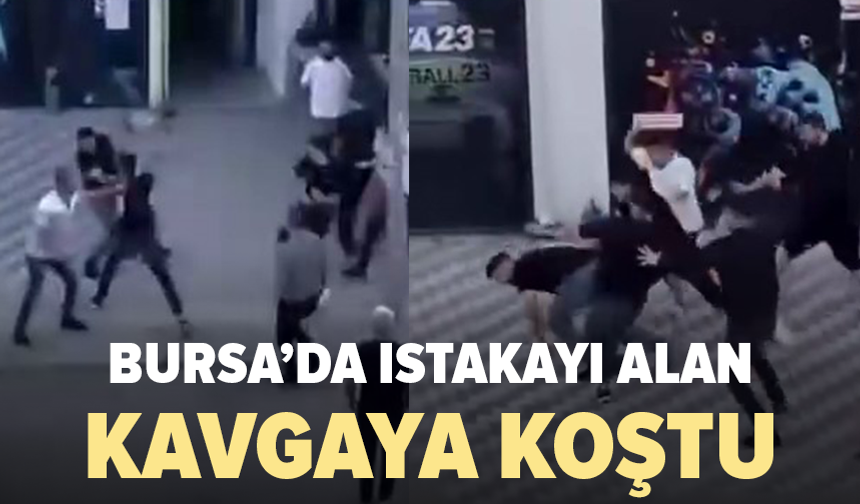 Bursa'da iki grup birbirine kemer ve ıstakayla saldırdı