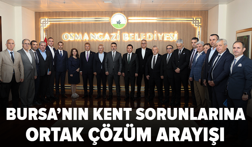 Osmangazi ve Büyükşehir’den ortak çalışma toplantısı