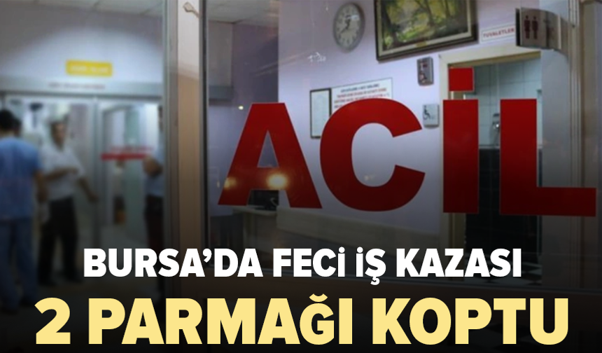 Bursa'da ahşap keserken elini makineye kaptırdı