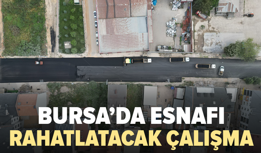 Bursa Caddesi’nde asfalt mesaisi