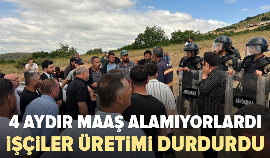 Yozgat’ta madenciler maaş eylemi başlattı