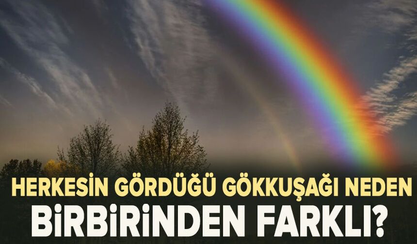 Herkesin gördüğü gökkuşağı neden birbirinden farklı?