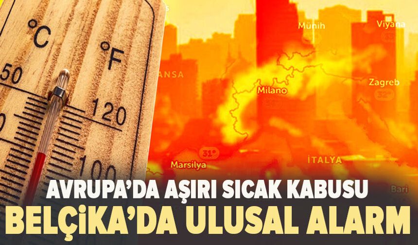 Avrupa’da aşırı sıcak kabusu: Belçika’da ulusal alarm