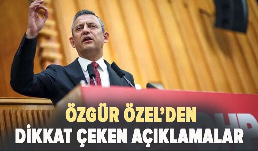 Özgür Özel kürsüde!