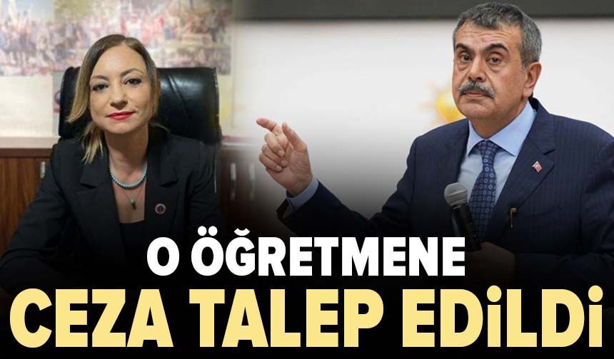 O öğretmene ceza talep edildi