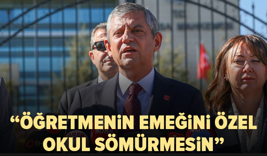 Özgür Özel’den öğretmenlere destek