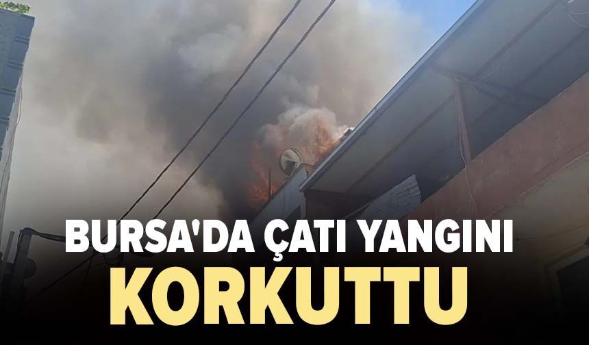 Bursa'da çatı yangını korkuttu