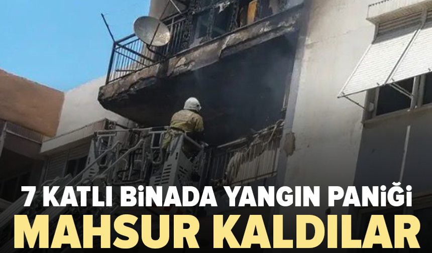 Apartman alevlere teslim oldu: 6 kişi mahsur kaldı