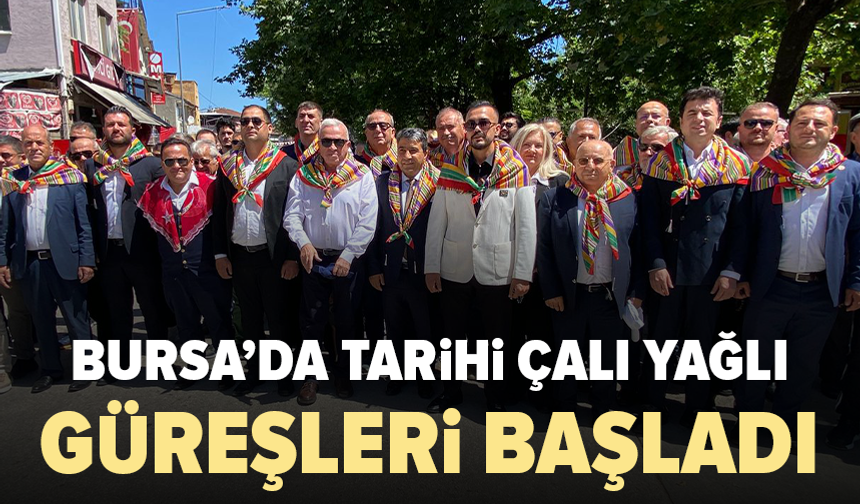 Bursa'da Tarihi Çalı güreşleri başladı