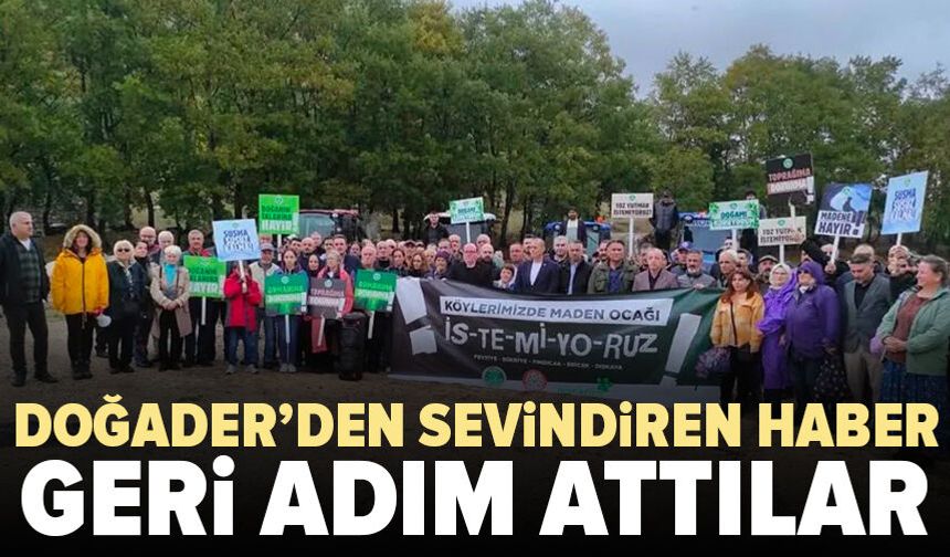 Doğader'den sevindiren haber: Bursa çimento maden projesinden vazgeçti