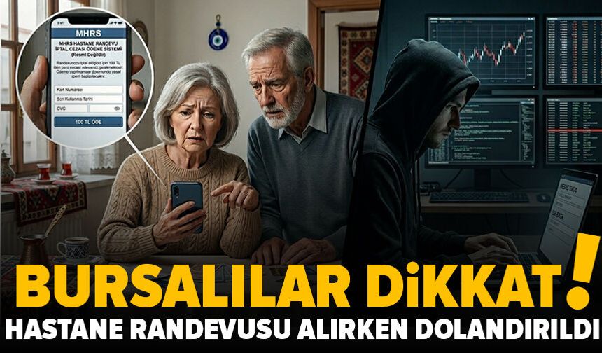 Bursa’da MHRS tuzağı büyüyor: Hastane randevusu cezası yalanıyla kart bilgilerini çalıyorlar