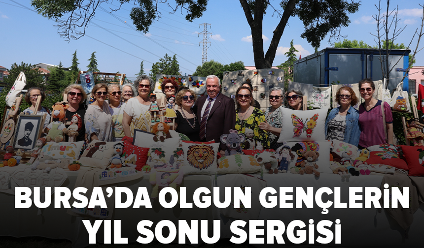Bursa’da olgun gençlerden yıl sonu sergisi