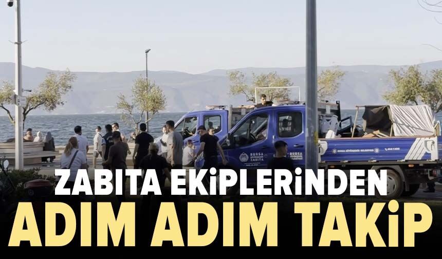 Zabıta ekiplerinden adım adım takip
