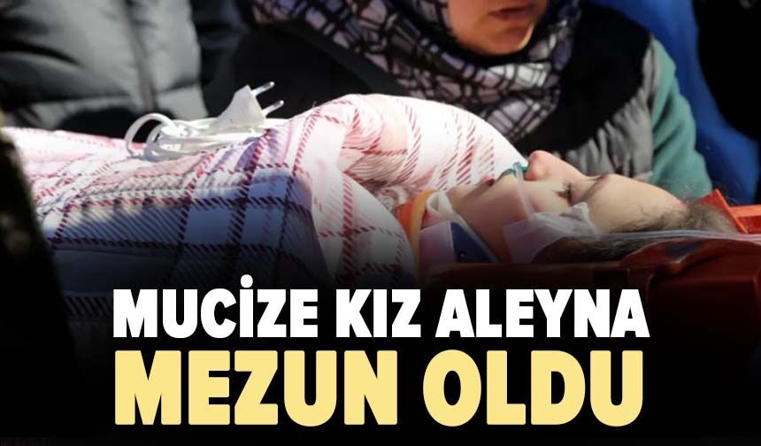 Mucize kız Aleyna mezun oldu