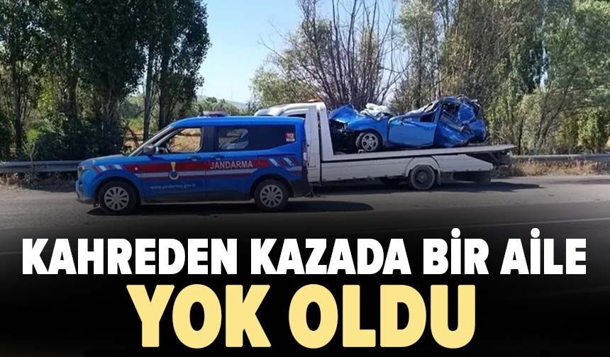 Kahreden kazada bir aile yok oldu
