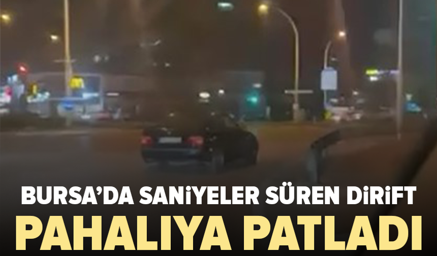 Bursa’da drift yapan sürücüye rekor ceza